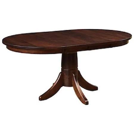 Oval Dining Table with Two Leaves